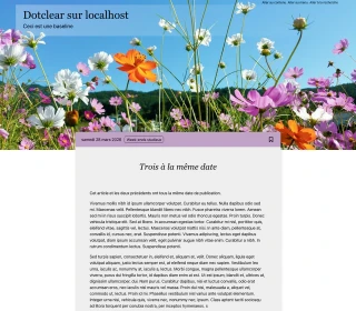 Bannière de fleurs aux couleurs éclatantes