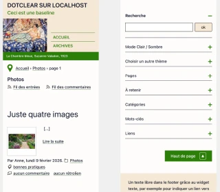 aperçu du thème sur mobile